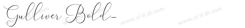 Gulliver Bold字体转换